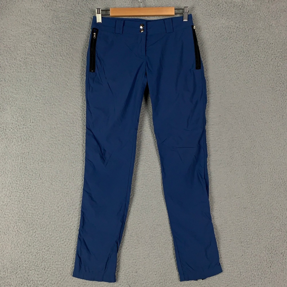 Anatomie Susan Pant Womens XS Blue Slim Fit Skinny Ankle Travel Italian Designer
